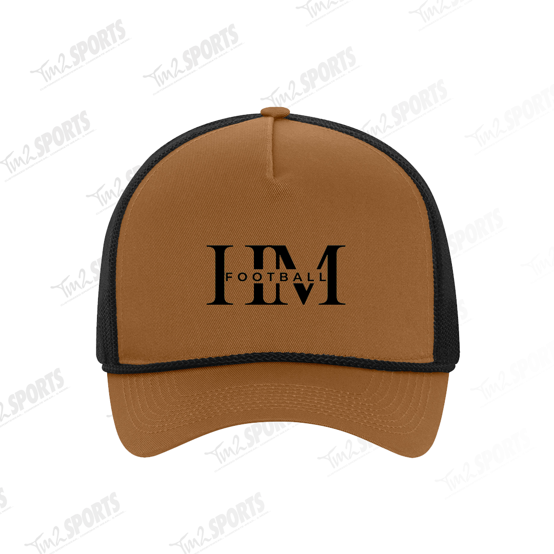 HMF26 - Everyday Cotton Twill 5-Panel Trucker Rope Cap - Caramel