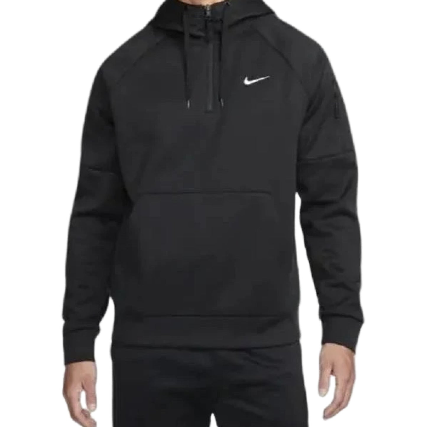 NIKE ThermaFIT 1/4 Zip Fleece Hoodie Black