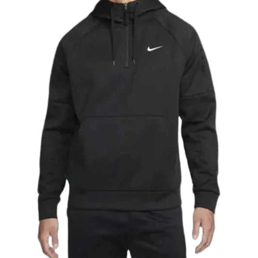 NIKE ThermaFIT 1/4 Zip Fleece Hoodie Black