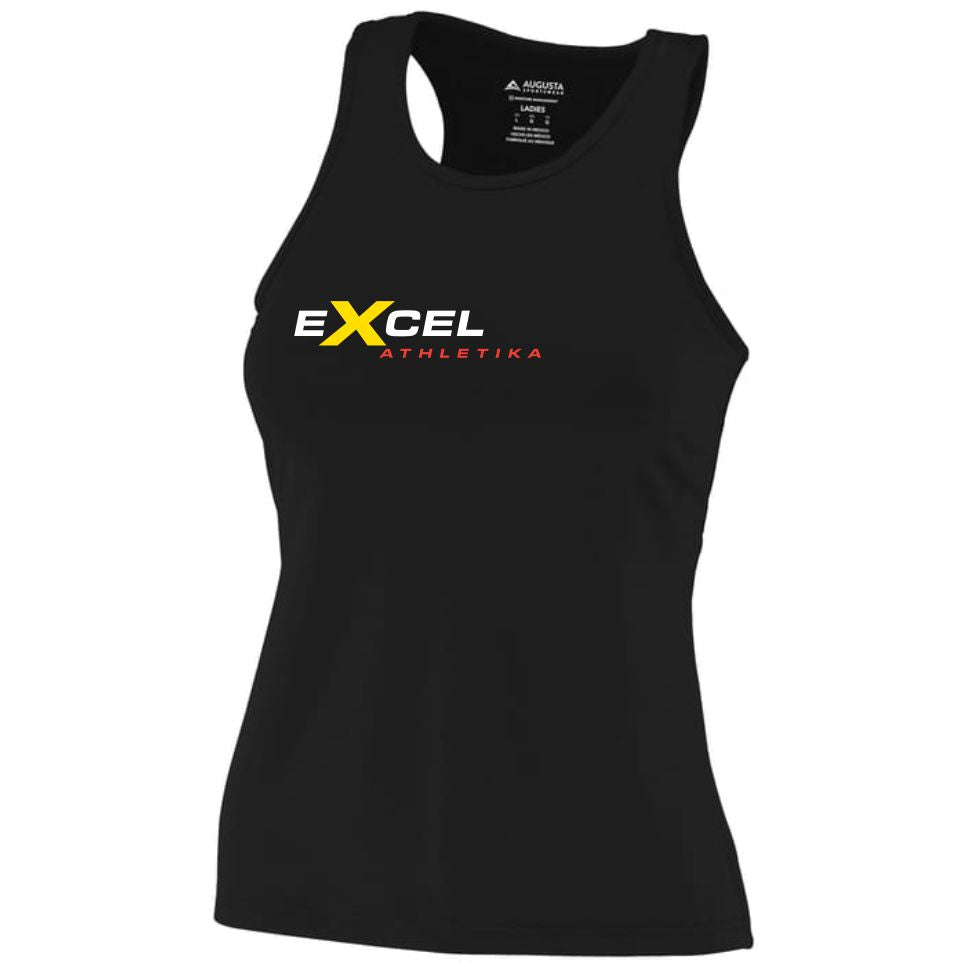 EX24 - Ladies Racerback Poly/Spandex Tank - Black