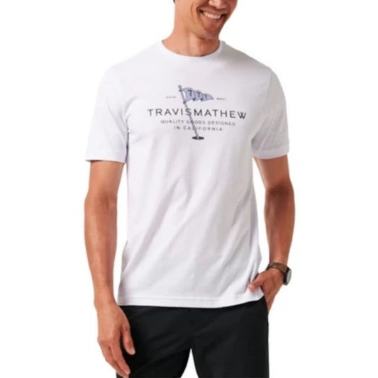 Travis Mathew Worth A Shot Tee White