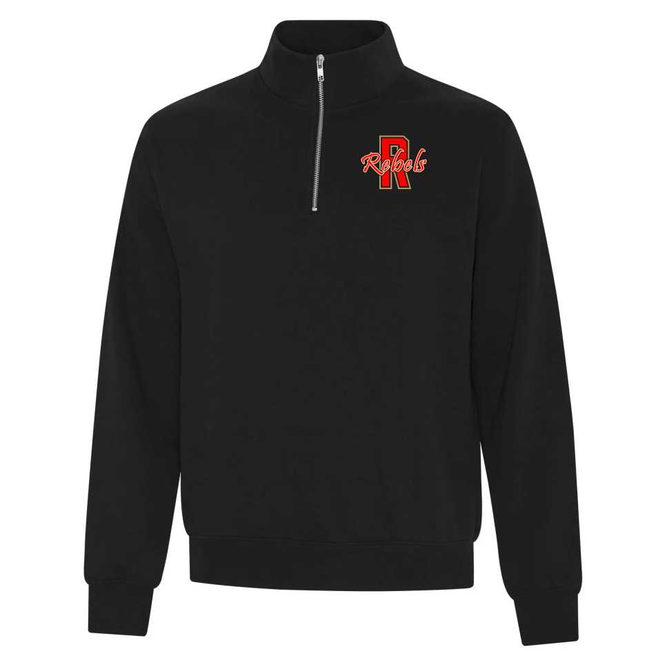 REBH24 - ATC Everyday 1/4 Zip Crew - Black