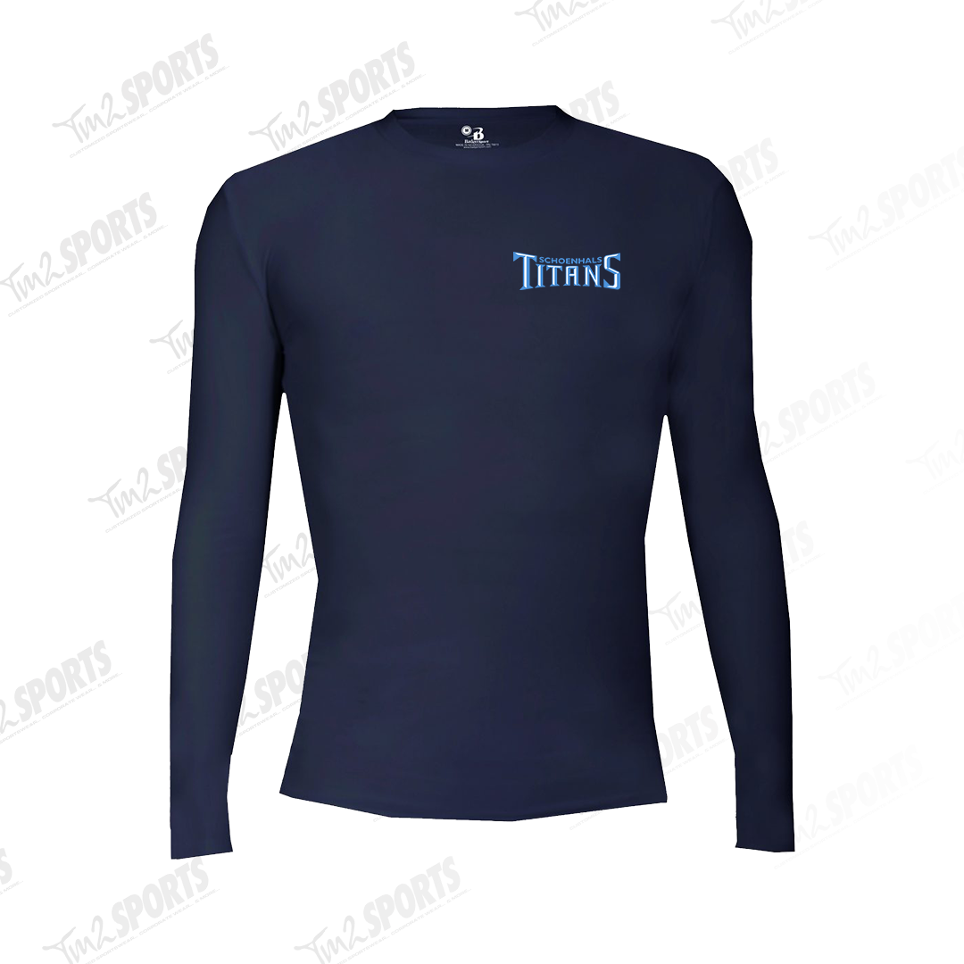 KTIT25 - Sport Pro-Compression Long Sleeve Shirt - Navy