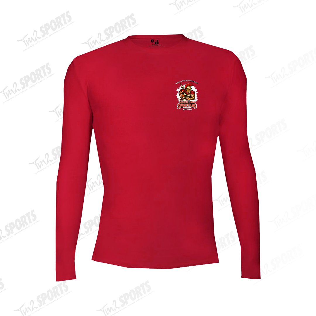 MJSP25 - Sport Pro-Compression Long Sleeve Shirt - Red
