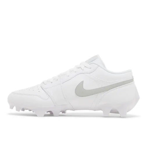 Nike JORDAN 1 Low TD Football Cleats - White “Fog Grey”