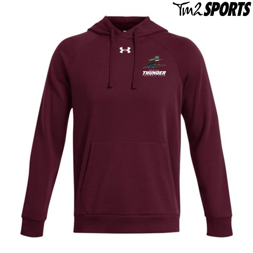 PLAY25 - Under Armour Rival Fleece Hoodie - Maroon