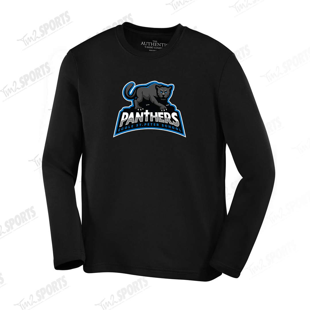 STSP25 - Pro Team Poly Long Sleeve Tee - Black