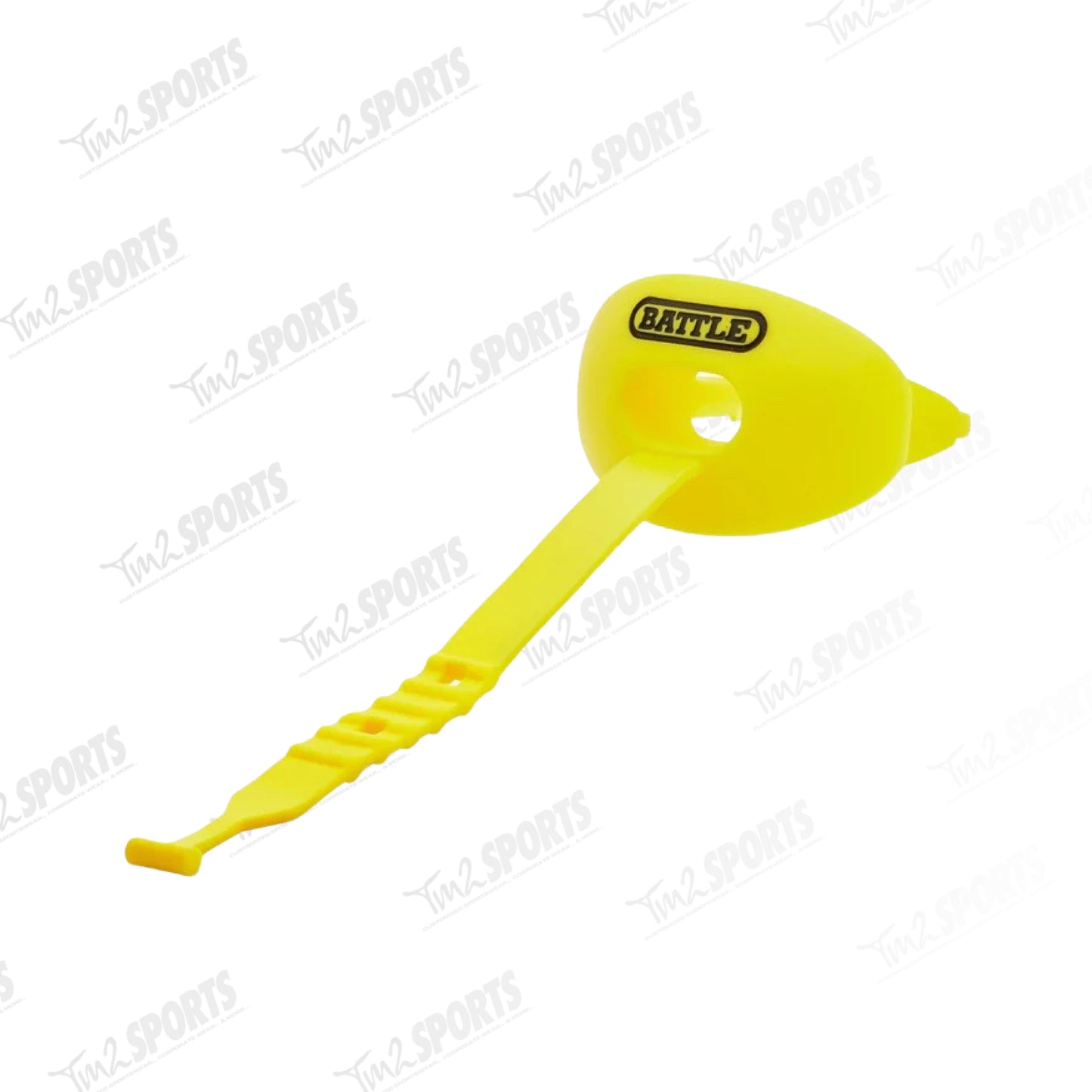 Battle Oxygen Football Mouthguard with Connected Strap - Neon Yellow