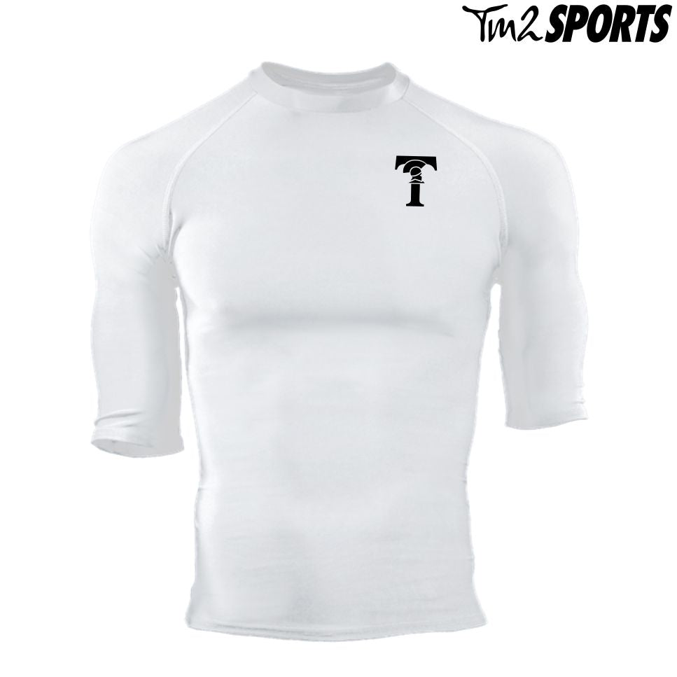 THOM25 - Pro-Compression Half Sleeve Crew - White