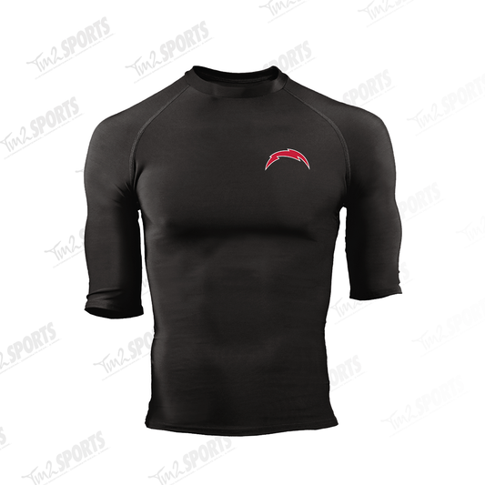 CFB25 - Compression 1/2 Sleeve Crew - Black