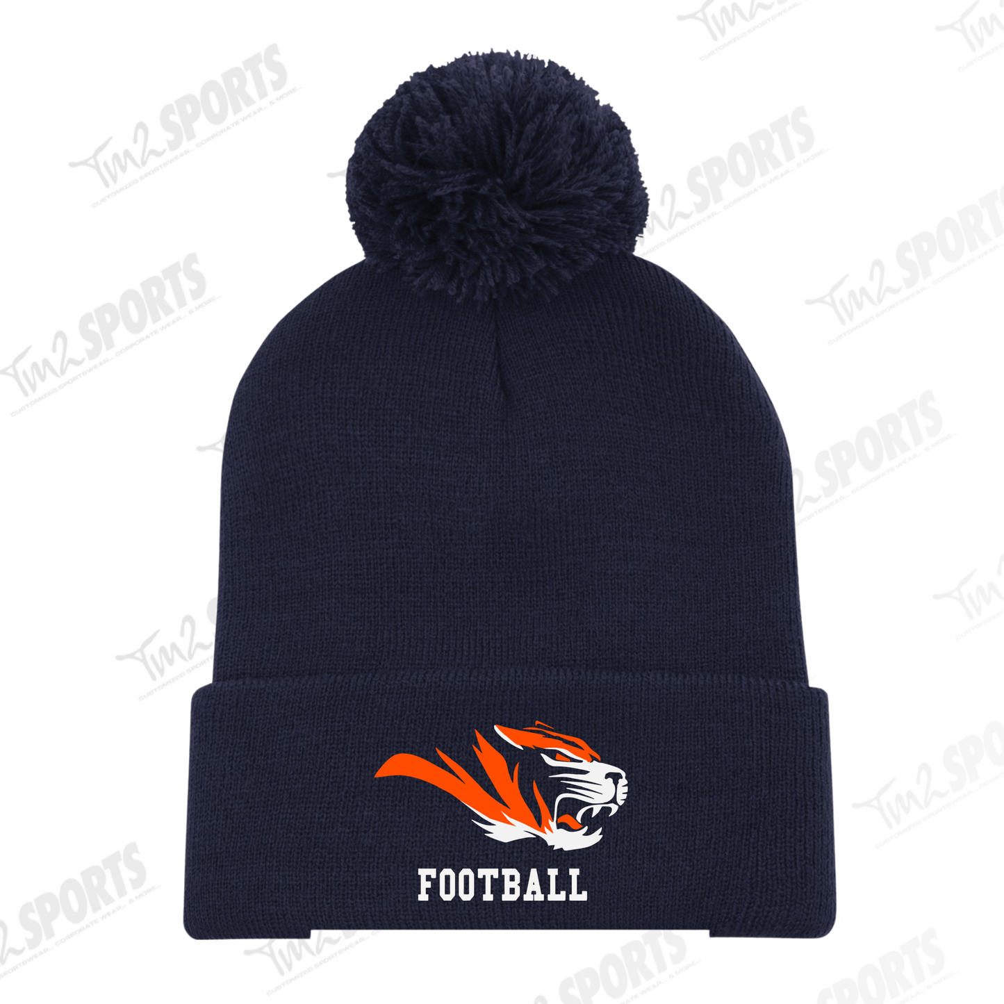 TDFB26 - Everyday Pom Cuff Toque - Navy