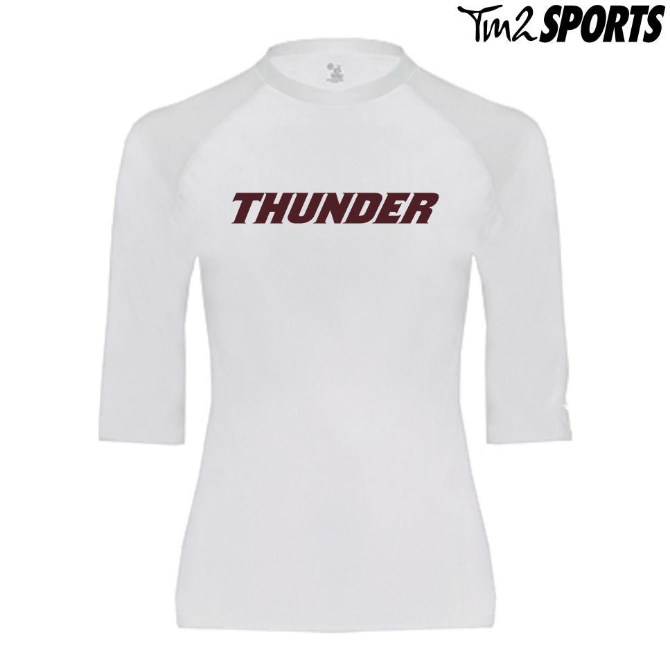 PLAY25 - Sport Pro-Compression Half Sleeve Shirt - White