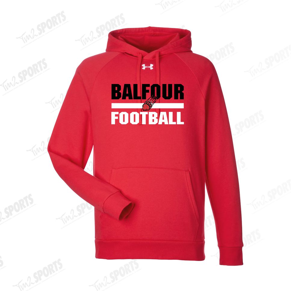 BFFB25 - Under Armour Rival Fleece Hoodie - Red