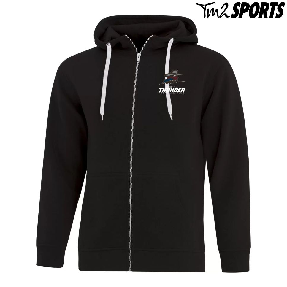 RTFAN25 - Full Zip Fleece Hoodie - Black