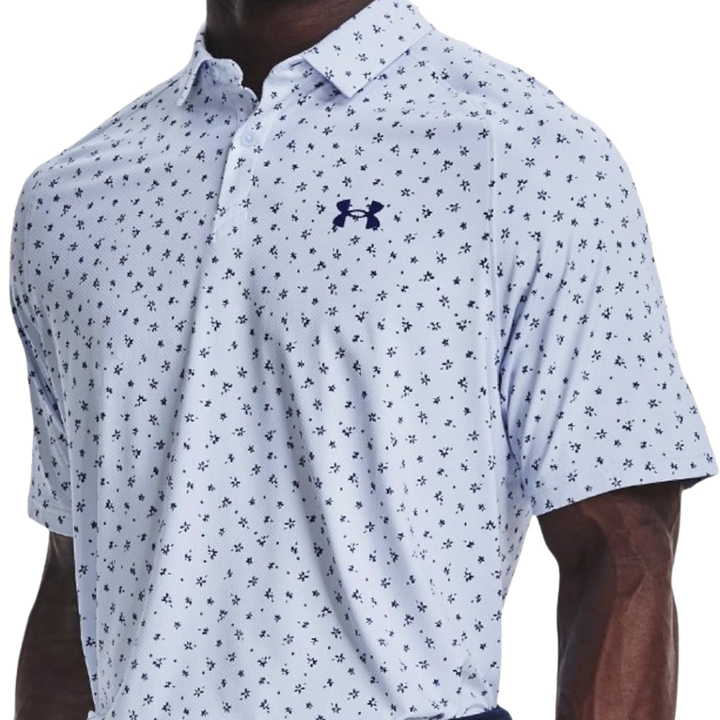 Under Armour ISO-Chill Printed Polo - Oxford Blue