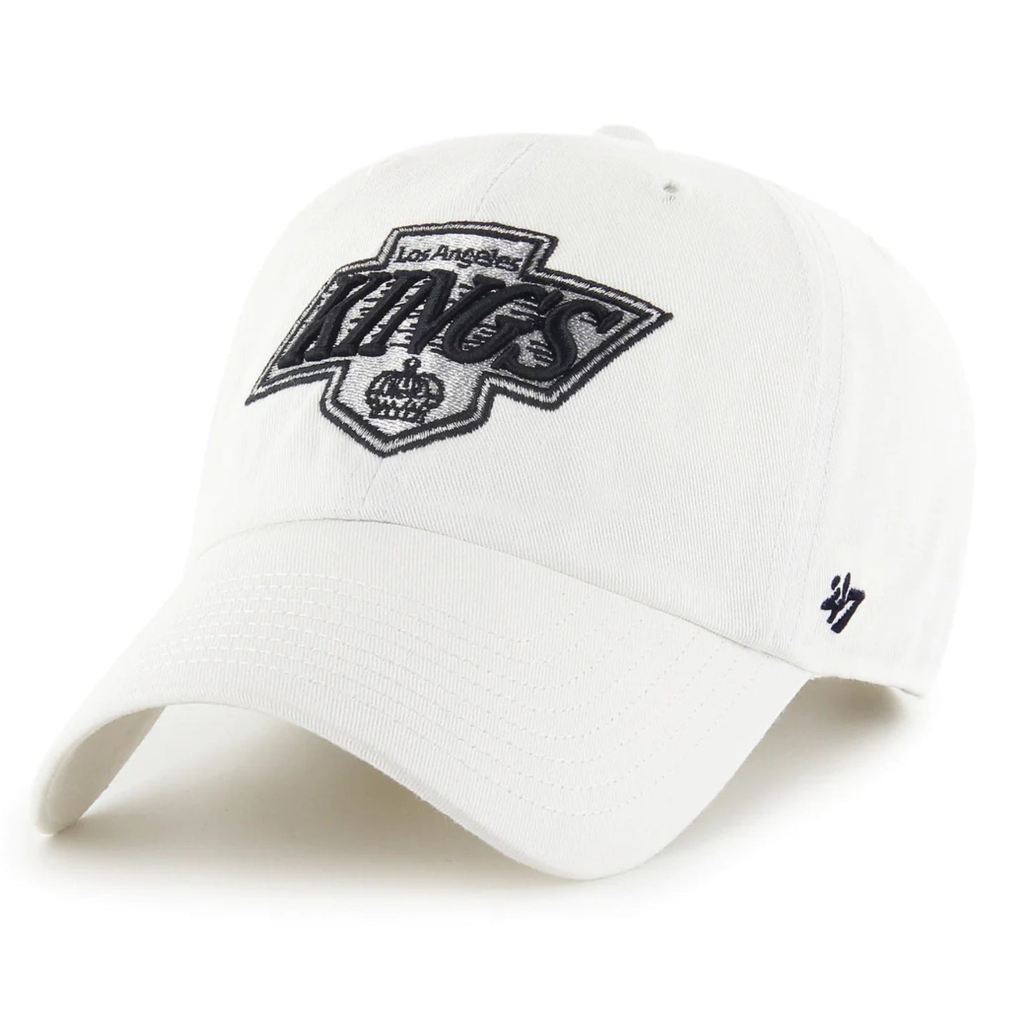 Los Angeles Kings NHL 47 BrandWhite Vintage 1988 Clean Up Hat