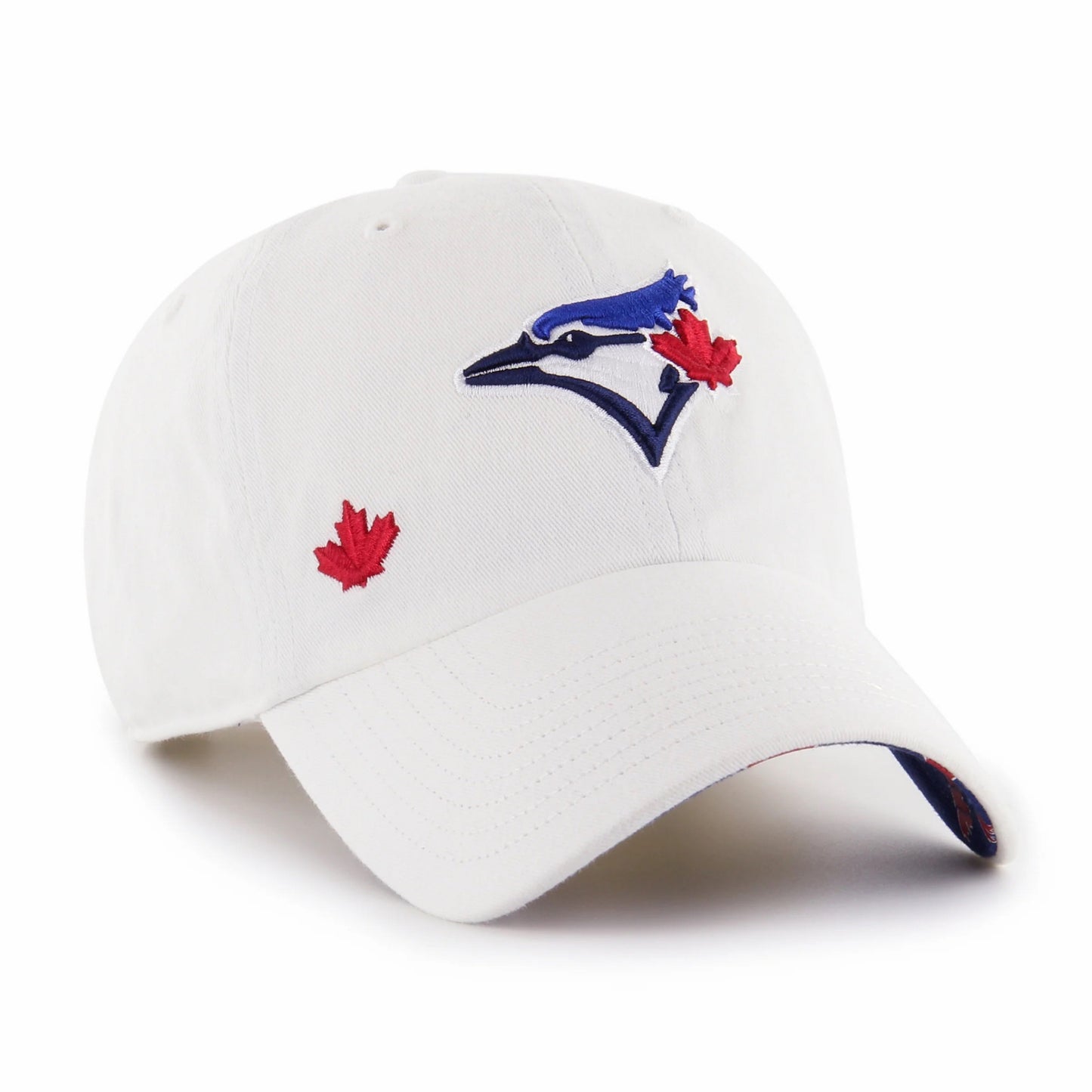 47 Brand Women's Toronto Blue Jays Confetti Icon Clean Up Hat - White