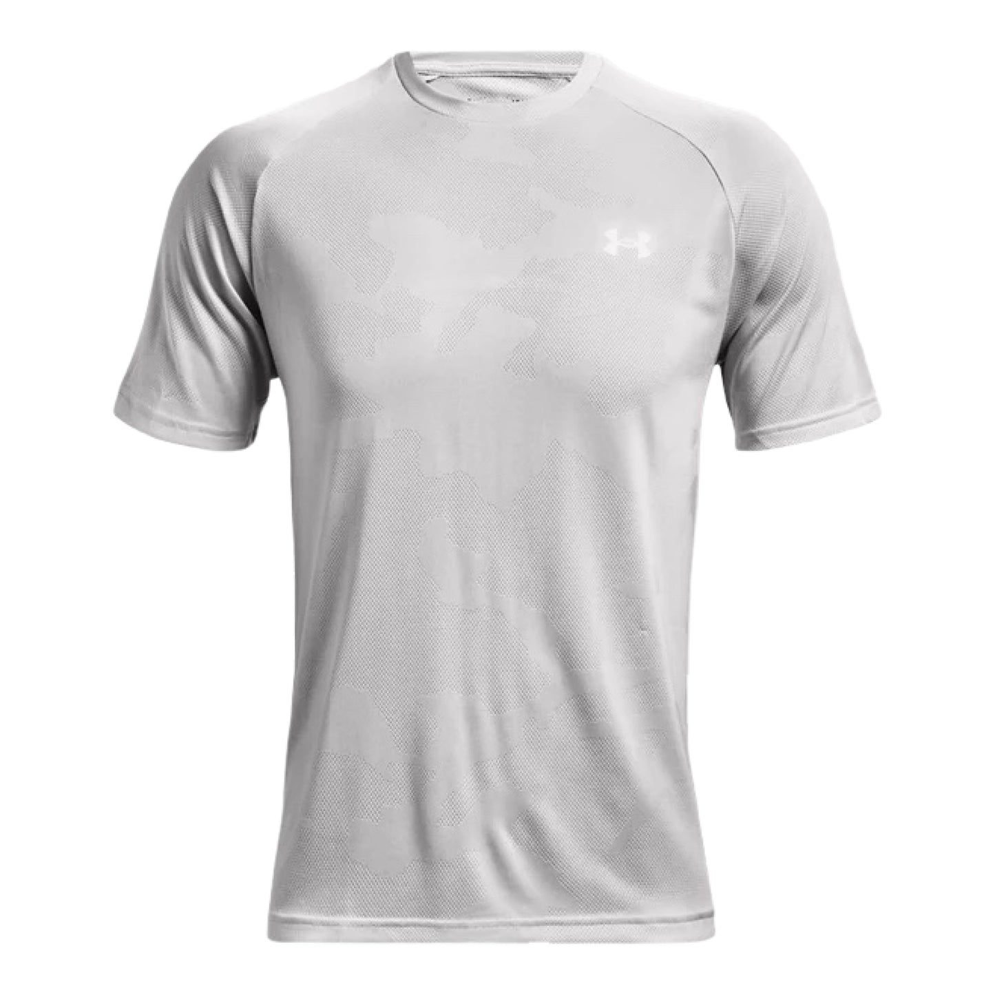UA Velocity Jacquard Short Sleeve Halo Grey