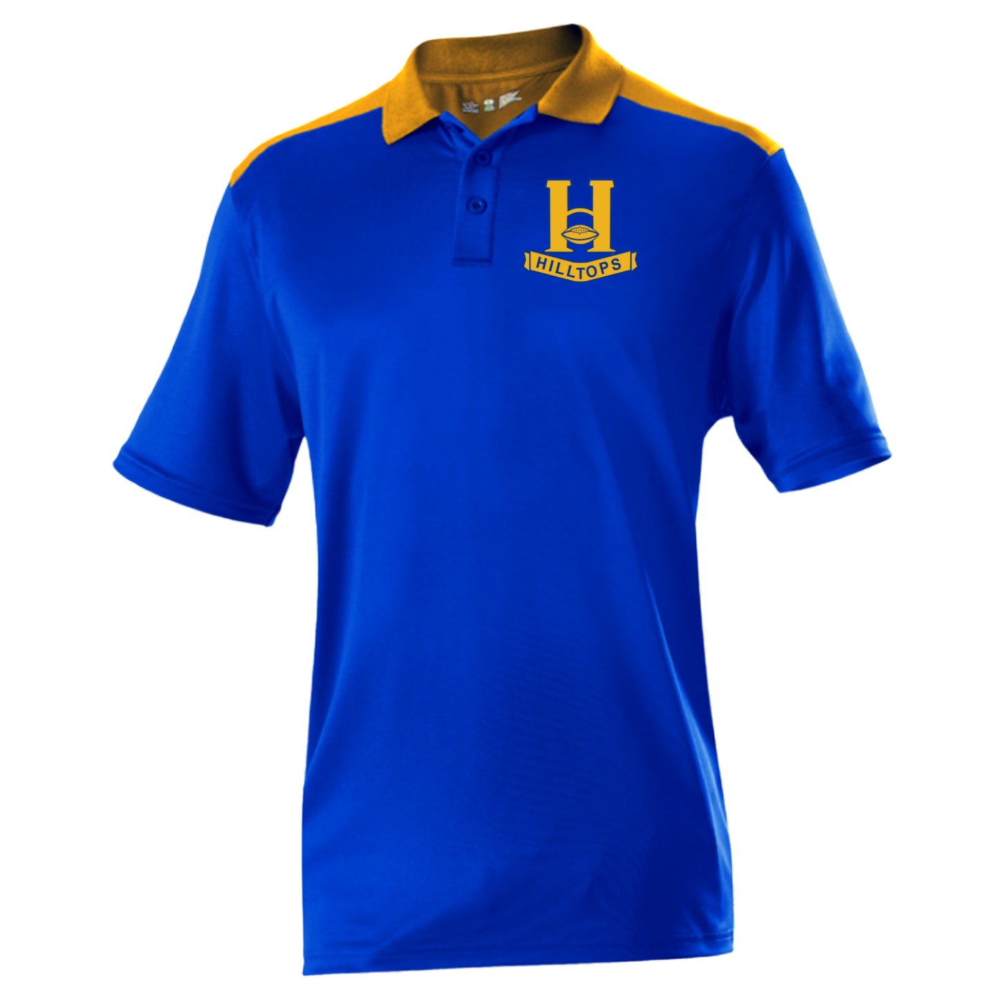 HT24 - Colorblock Gameday Basic Polo - Royal/Gold