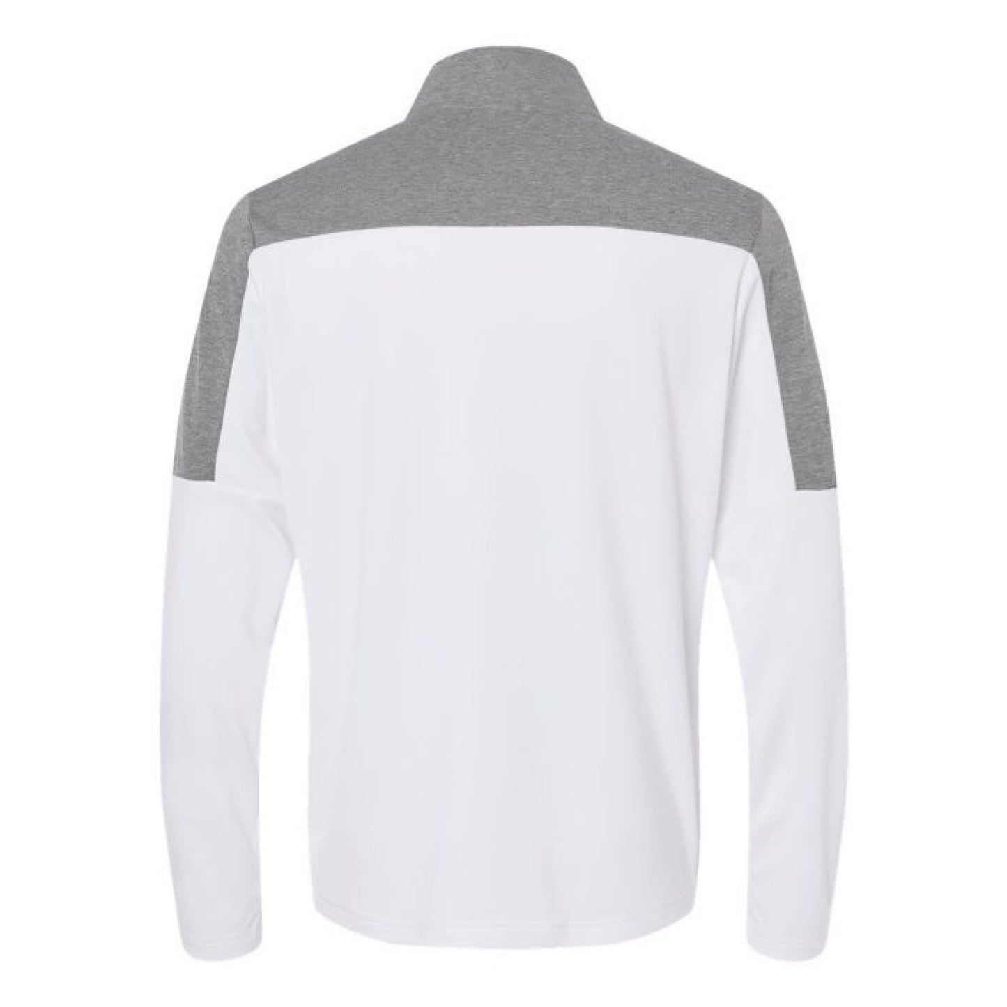 Adidas Men's White / Grey Three Melange Lightweight Quarter-Zip