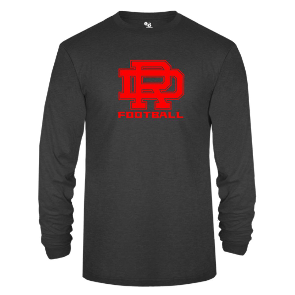 DS24 - Triblend Long Sleeve Tee - Black