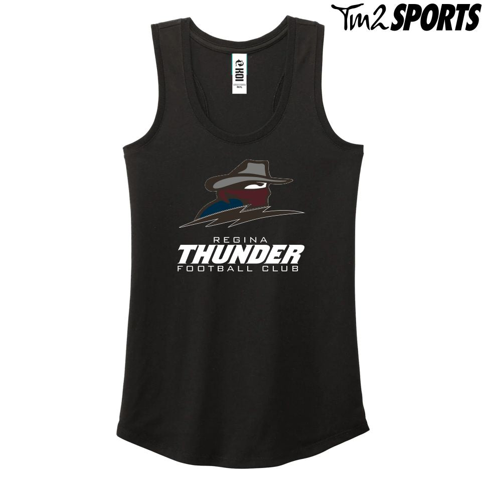 RTFAN25 - Ladies KOI Racerback Tank - Black