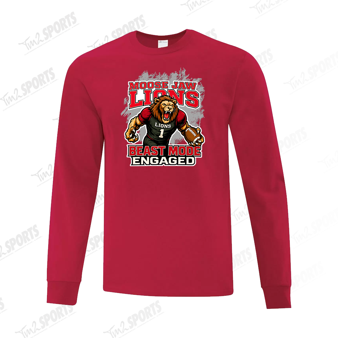 MJLI25 - Cotton Long Sleeve Tee - Red
