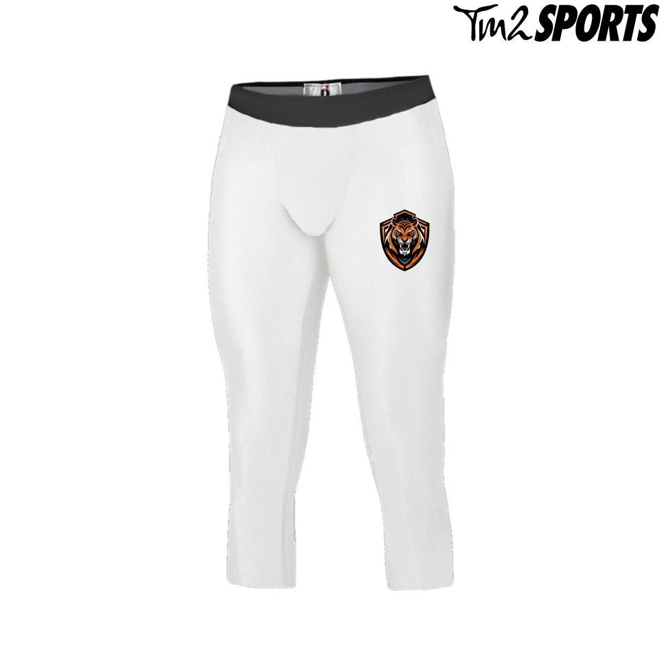 TDFB25 - Compression Calf Length Tight - White