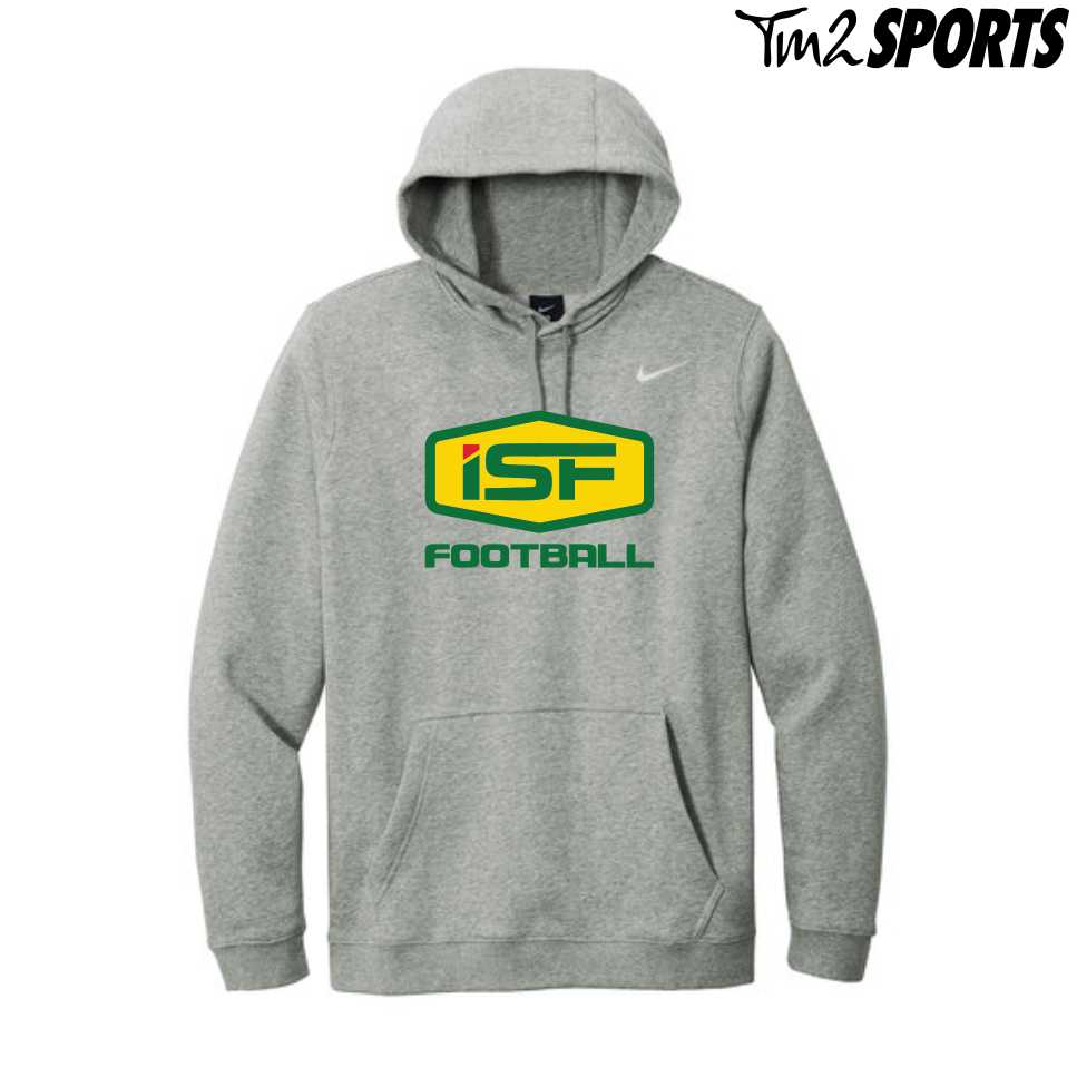 ISF2025 - Nike Club Fleece Pullover Hoodie - Grey**