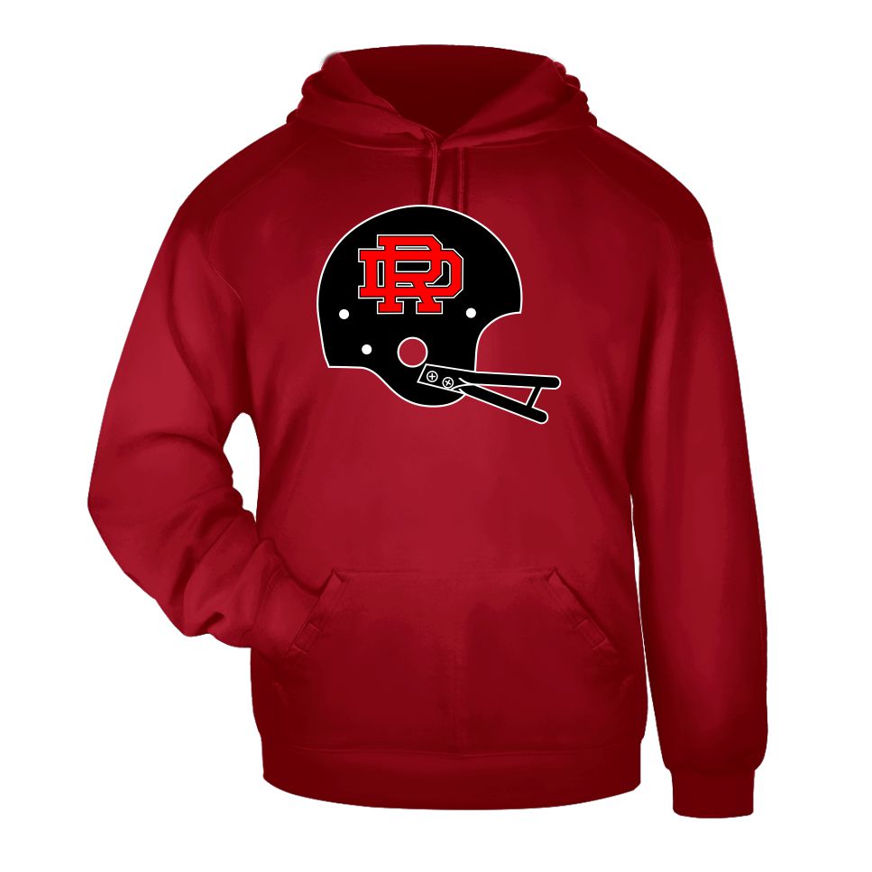 DS24 - Athletic Fleece Hoodie - Red2