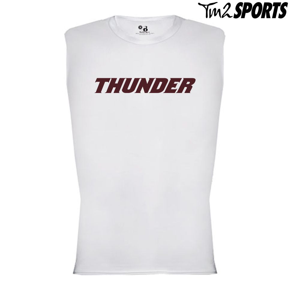 PLAY25 - Sport Pro-Compression Sleeveless Shirt - White