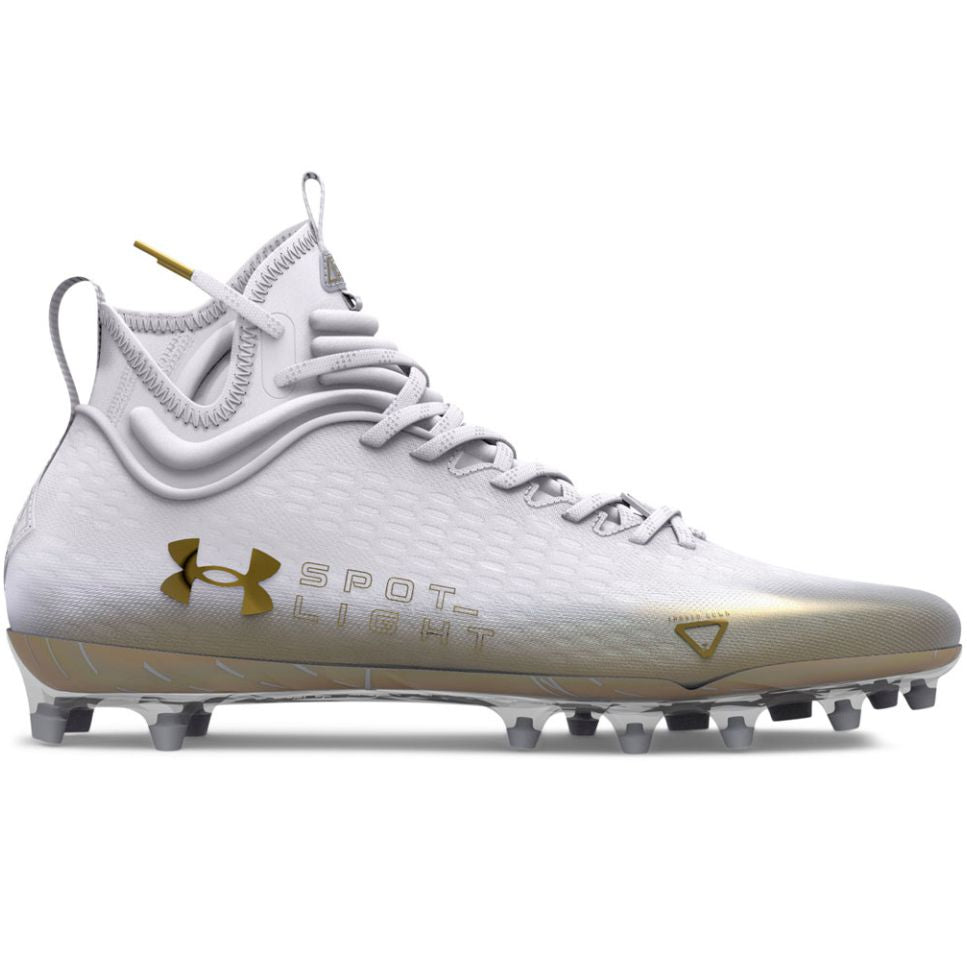 Under Armour Men's Spotlight Lux MC Football Cleats Gold/White