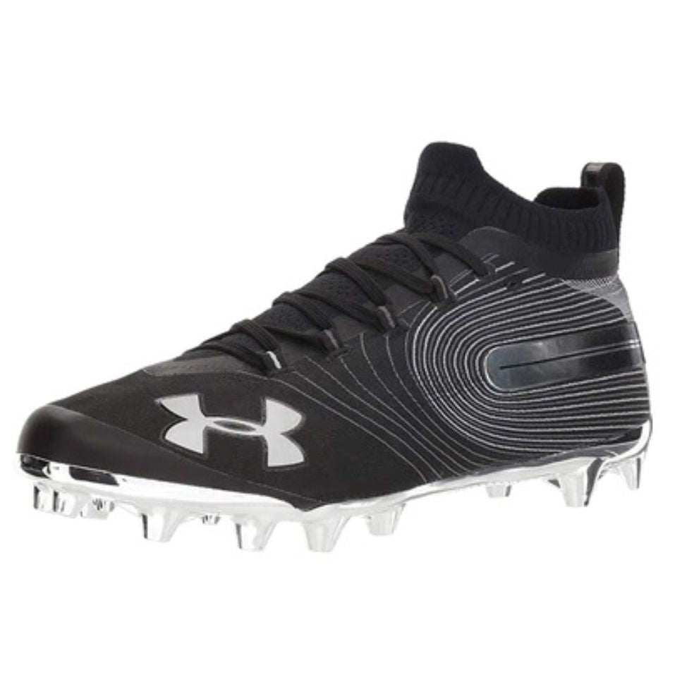 Under Armour Men's Spotlight MC Football Cleat - Black/Silver