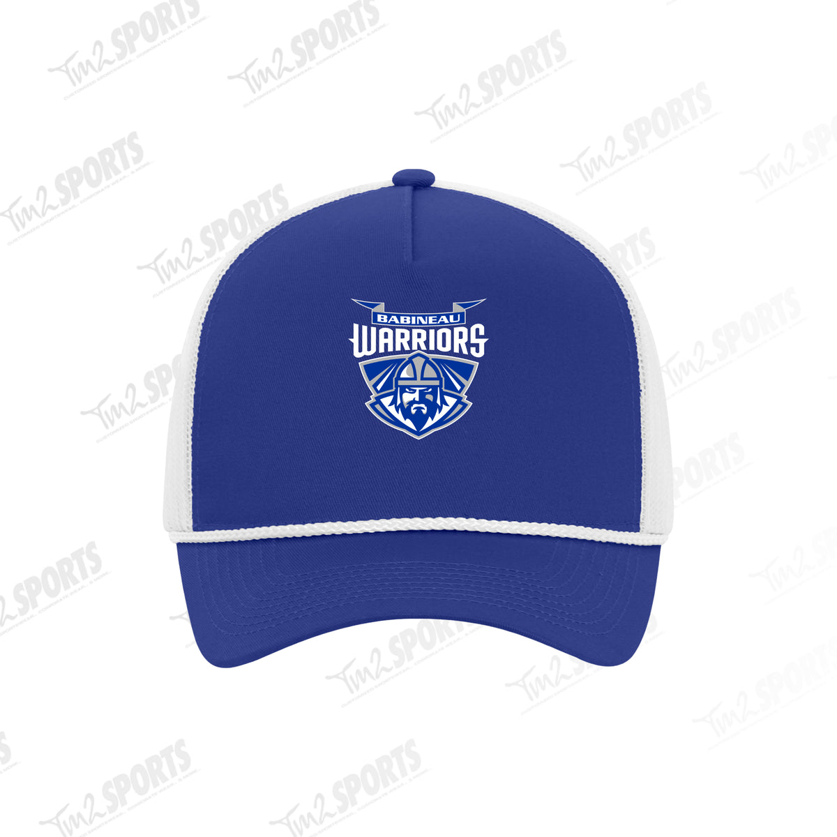 WARR26 -  Everyday Cotton Twill 5-Panel Trucker Rope Cap - Royal