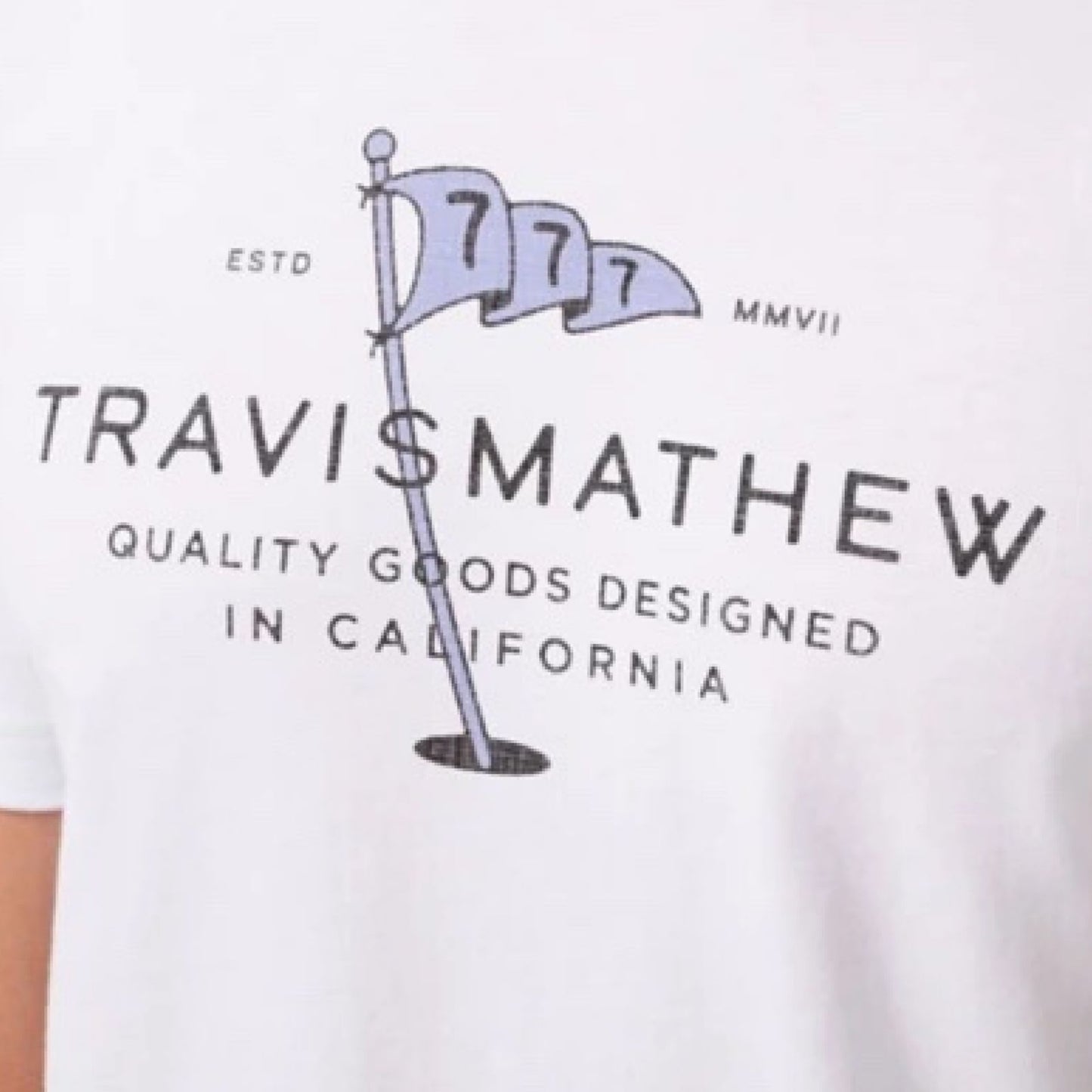 Travis Mathew Worth A Shot Tee White