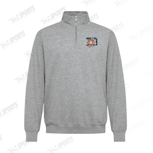 TOM26 - Everyday 1/4 Zip Crewneck Sweatshirt - Athletic Grey