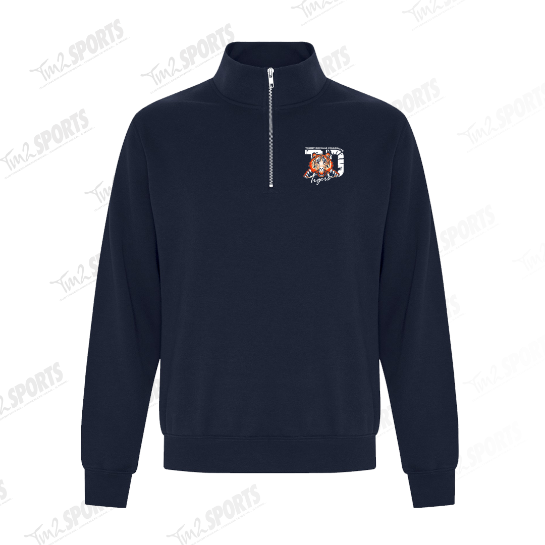 TOM26 - Everyday 1/4 Zip Crewneck Sweatshirt - Athletic Grey