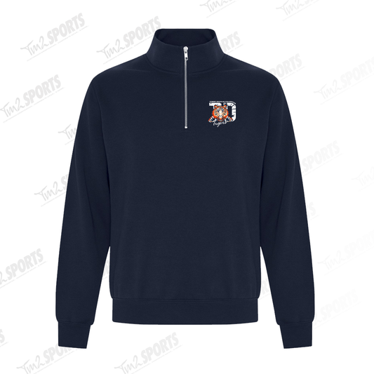 TOM26 - Everyday 1/4 Zip Crewneck Sweatshirt - Athletic Grey