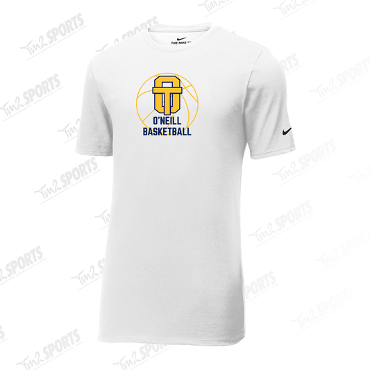 ONBB25 - Nike DriFit Cotton/Poly Short Sleeve Tee - White