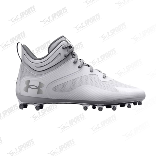 Under Armour Men’s Command MC Mid Lacrosse Cleats - White