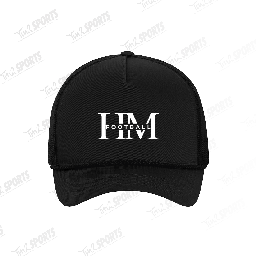 HMF26 -  Everyday Cotton Twill 5-Panel Trucker Rope Cap - Black