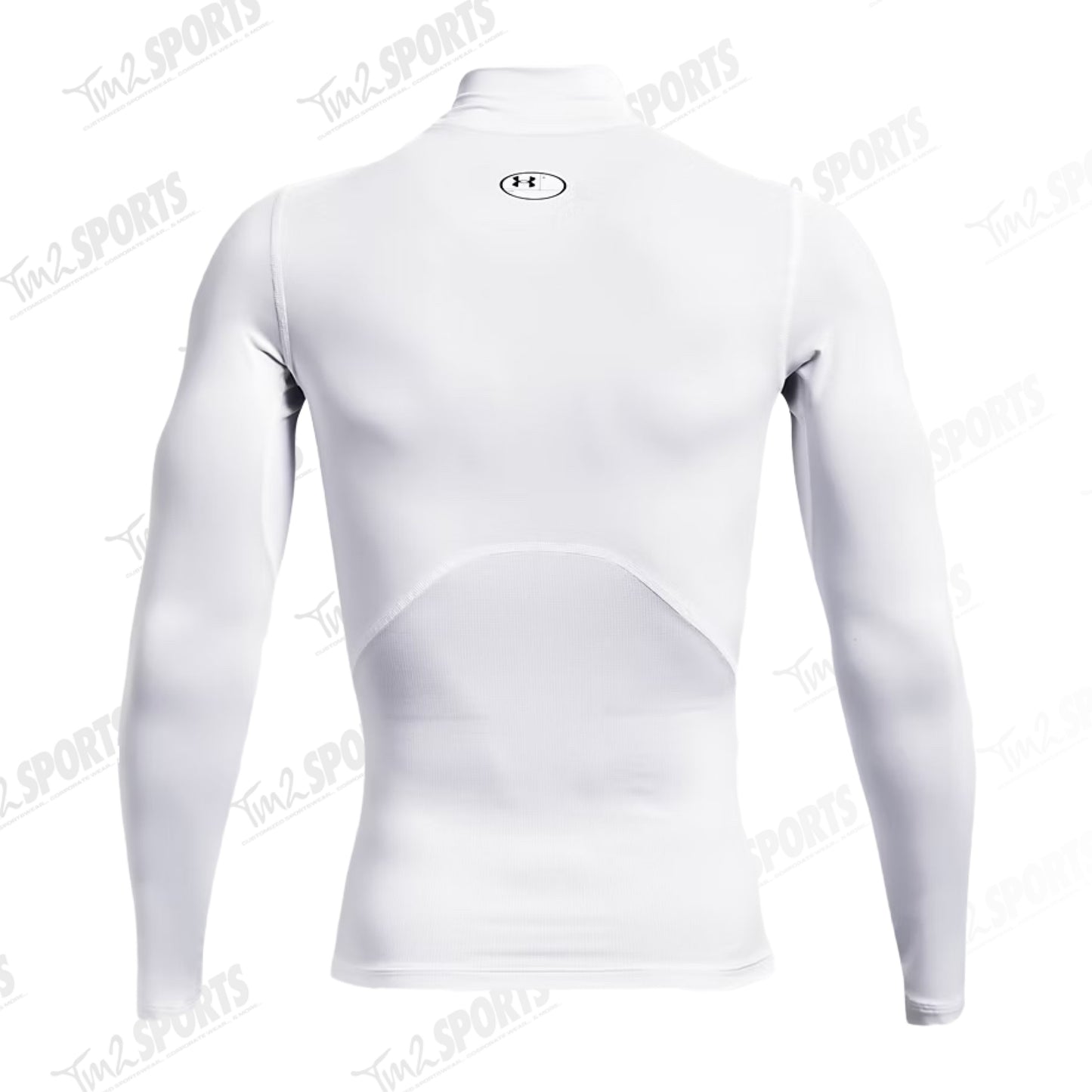 UA Heatgear Mock Compression Long Sleeve White
