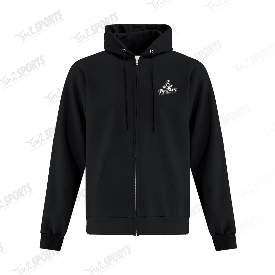 THOMS25 - Full Zip Fleece Hoodie - Black