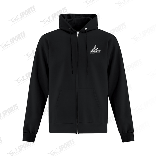 THOMS25 - Full Zip Fleece Hoodie - Black