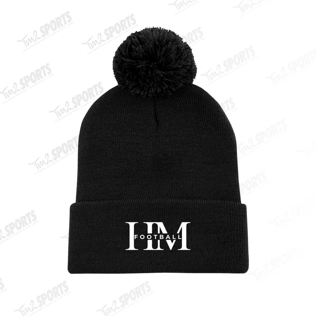 HMF26 - Everyday Pom Cuff Toque - Black