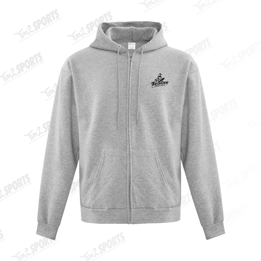 THOMS25 - Full Zip Fleece Hoodie - Grey