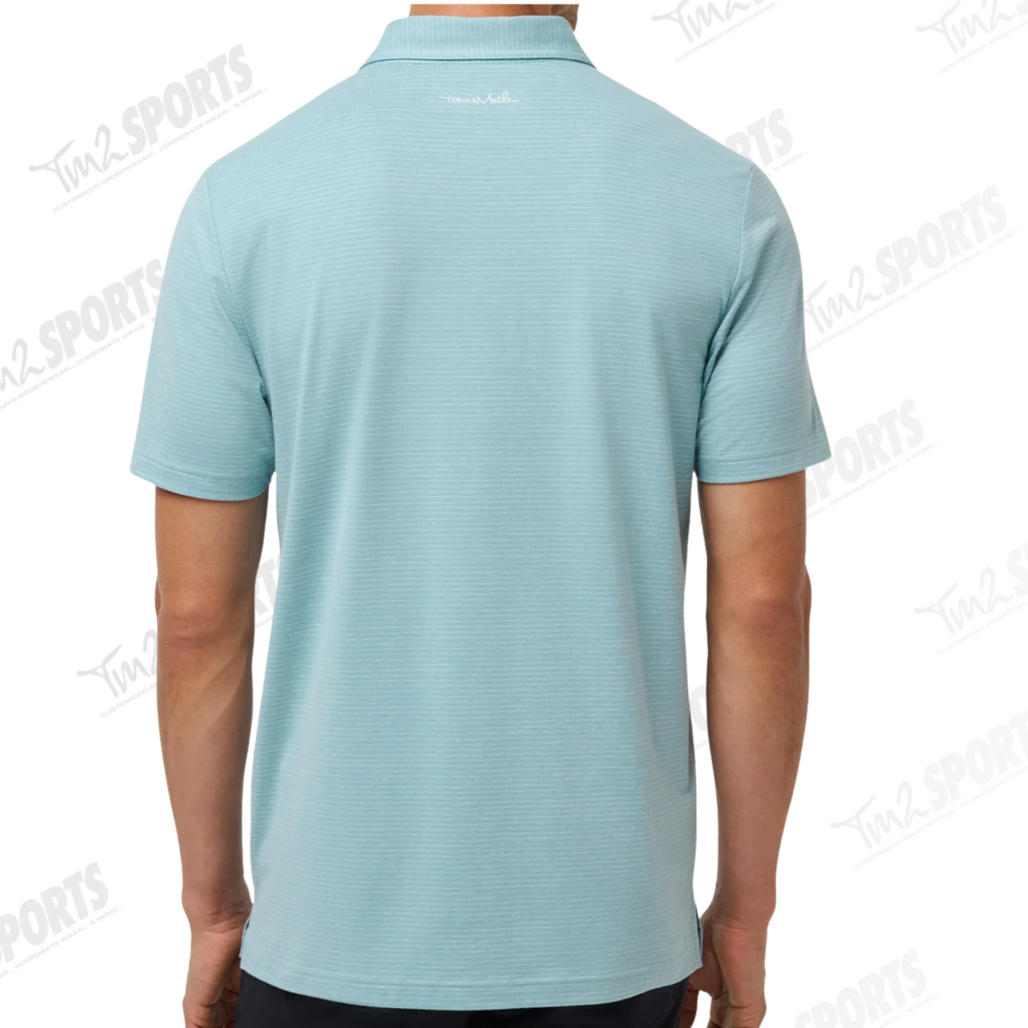 Travis Mathew The Heather Polo - Eggshell Blue