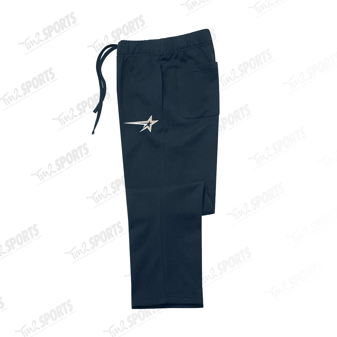 BETH26 - Koi Open Bottom Sweatpants - Midnight Blue