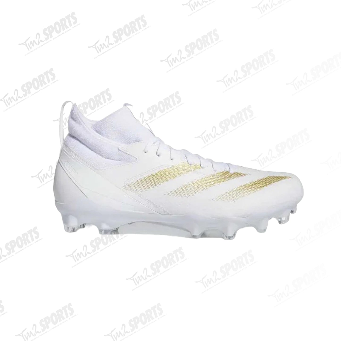 Adidas - Adizero Impact Football Cleats - White/gold