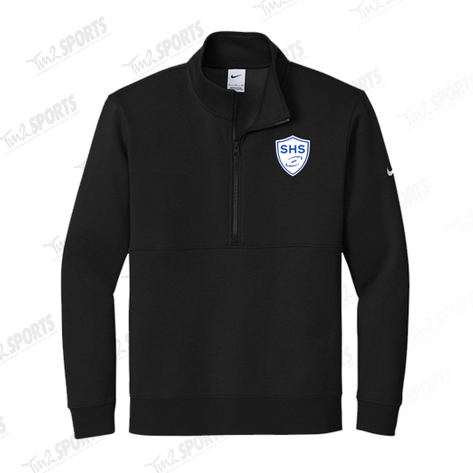 SHAD26 - Nike Club Fleece 1/2 Zip - Black